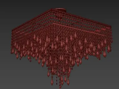 Chandelier Prima E 1 3 50X50 600 G  3D model
