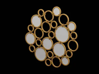 Geometrical Furniture Design Low-poly 3D model