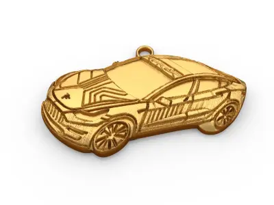 car pendant-04 printable jewelry 3D print model