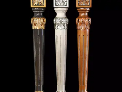 Classic leg 008 3D model