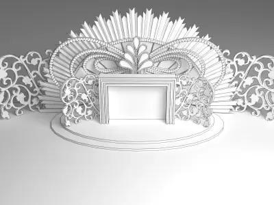 Wedding Stage 3D model