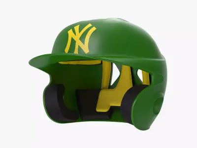 Batting Helmet NY 3D model