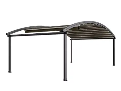 Motorized Pergola 4 oil rubbed bronze 3D model