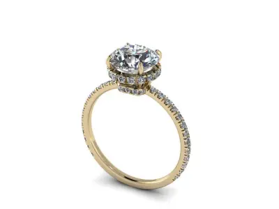 Diamond Jewelry Ring 009 3D print model