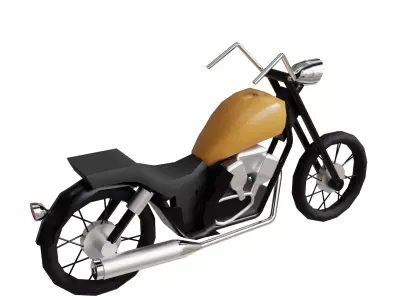 Bike lowpoly Low-poly 3D model
