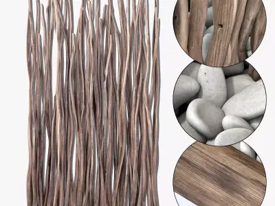 Sang crooked decor pebble n2 3D model