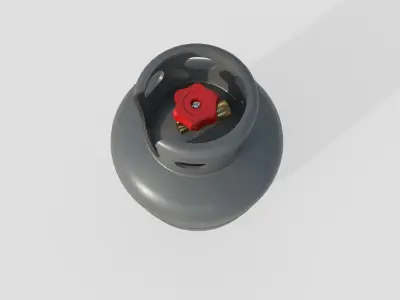 Gas Bottle M5 Low-poly 3D model