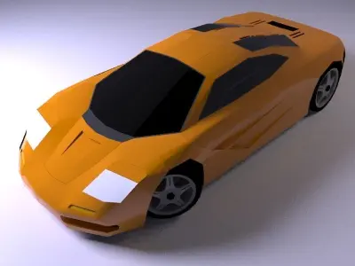 McLaren F1 1993 Low-poly 3D model