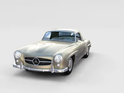 Mercedes 190SL with interior Pack 3D model