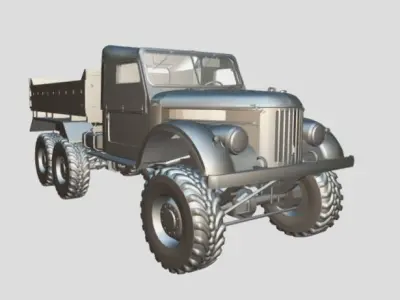 barracks military truck 3D model