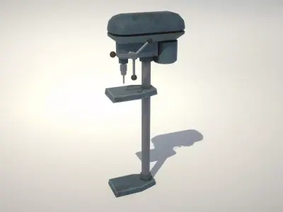 Pillar Drill Low-poly 3D model