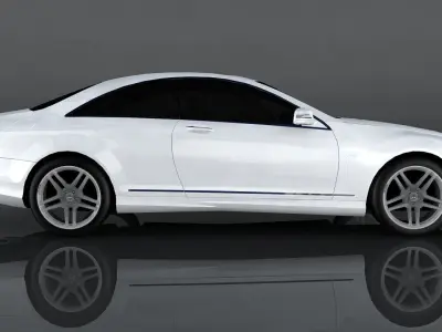 Mercedes Benz CL 65 AMG 2008 Low-poly 3D model
