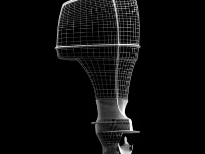 boat engine 3D print model