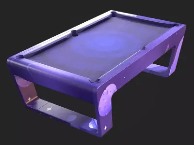 Billiard Table Low-poly 3D model