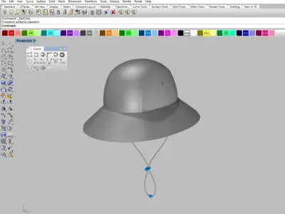 Hat fashion Low-poly 3D model