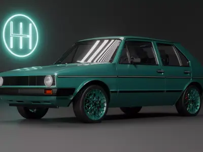 Volkswagen golf MK1 3D model