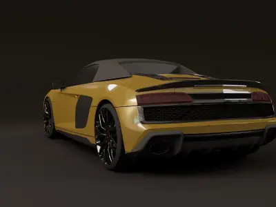 Audi R10 3d Model Free 3D model