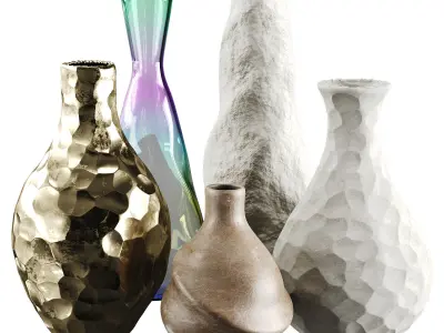 Vase  decor Low-poly 3D model