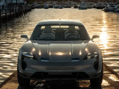  Taycan Pick-Up Truck Concept black 3D model