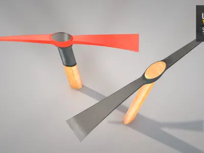 Construction Pickaxe  3D model