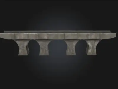 Elevated Stone Structure  Ancient Craftsmanship on a Grand  3D model