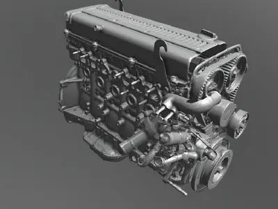 1jz engine 3D model
