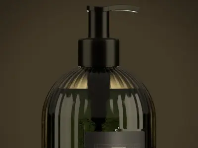Luxury Hand Wash and Body Cream Low-poly 3D model