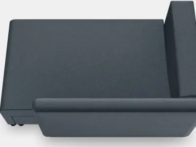 BYGGET Chaise longue-sofa-bed Low-poly 3D model