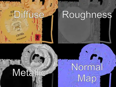 Detailed Police Badge D Model Pack Low-poly 3D model