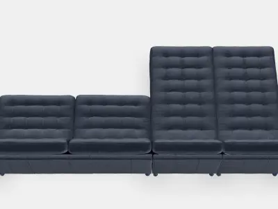 LANDSKRONA 5-seat sofa 6 Low-poly 3D model