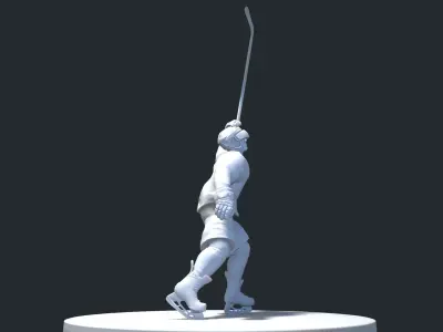 HOCKEY PLAYER POSE 8 MODEL NO TEXTURE 3D print model