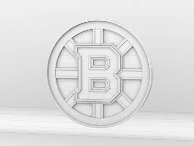 NHL Boston Bruins Team Logo 3D model