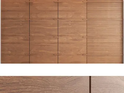 Decorative wall panel set 1 3D model