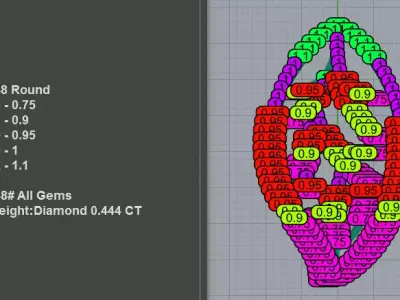 Nature Inspired Leaf Pendant 3D print model
