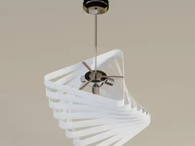 Modern geometric lamp 3D model
