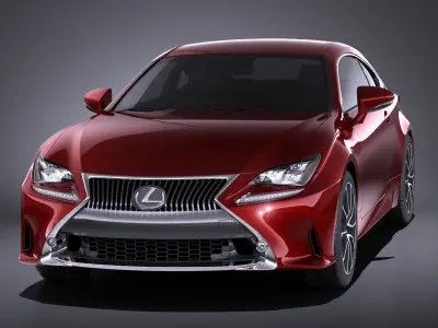 Lexus RC 2017 VRAY 3D model