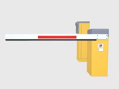 Traffic Barrier Low-poly 3D model