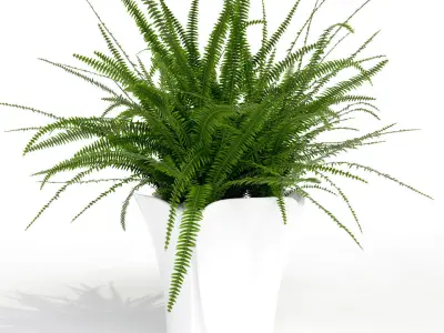 Barcelona design flowerpots set 02 3D model