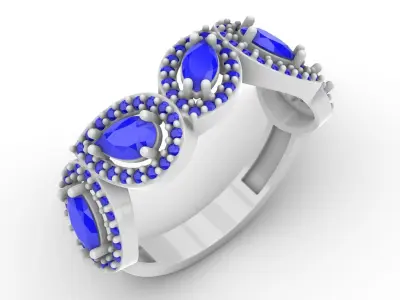 Jewelry Diamond Ring Model RG108 Free 3D print model