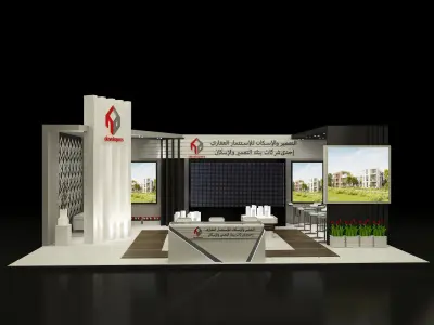 Booth Exhibition Stand a357c  3D model