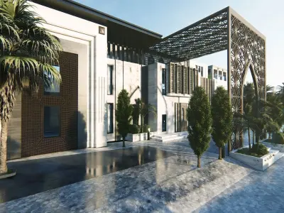 Solitaire Villa Exterior Design  3D model