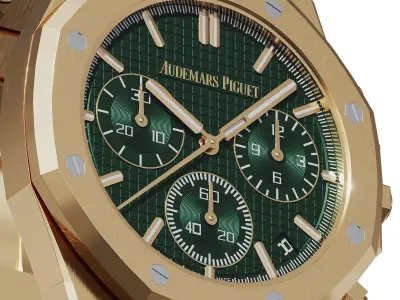 Audemars Piguet Royal Oak selfwinding Chronograph gold 3D model