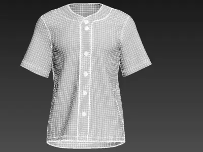 Baseball Jersey 3D model