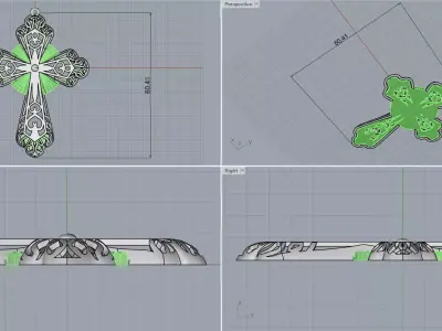 cross 3D print model 26