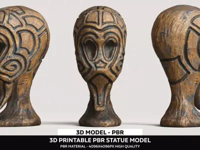 3D Printable Statue Model 3D model