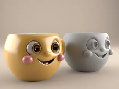 Smiley Face planter - urn - candy container - candle holder 3D print model