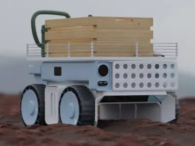 Futuristic Garden Robot 3D model