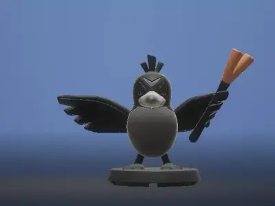 Farfetchds pull back car toy 3d printable model  3D print model