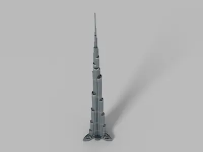 Burj khalifa 3D model