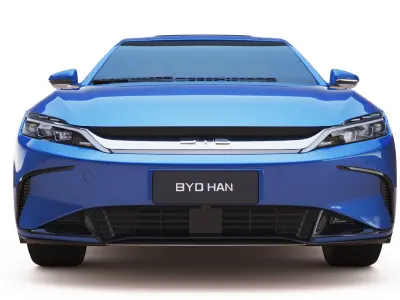 2024 BYD HAN EV With Interior 3D model
